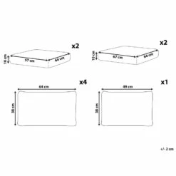 Beliani Kussenovertrek AVOLA - Grijs Polyester -Cinderella Winkel 34698256cd9d4dc0af449be628298950