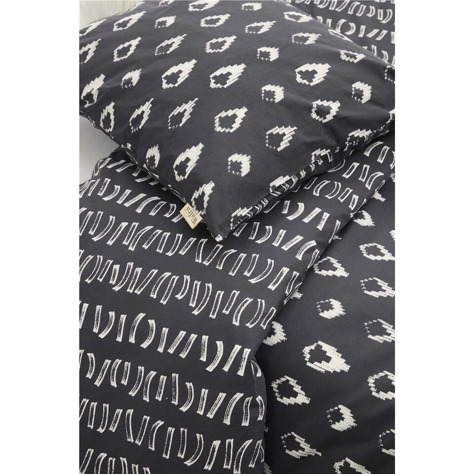Walra - Dekbedovertrek Remade Turned Cones - 240x220 Cm - Off Black 4 Walra - Dekbedovertrek Remade Turned Cones - 240x220 Cm - Off Black - Afbeelding 2