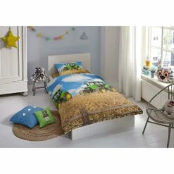 Good Morning Kinderdekbedovertrek Tractor - Multikleur - 140x200/220 Cm -Cinderella Winkel 81014691 0102