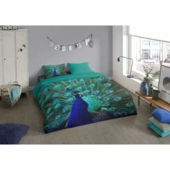 Pure Dekbedovertrek Mighty Peacock - Multikleur - 140x200/220 Cm -Cinderella Winkel 81023232 0101