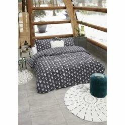 Walra - Dekbedovertrek Remade Turned Cones - 140x220 Cm - Off Black -Cinderella Winkel 9a78d1ca0cfa41ffb948ee30b939ed53